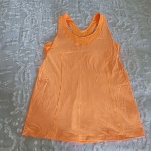 Lululemon turbo tank orange size 10